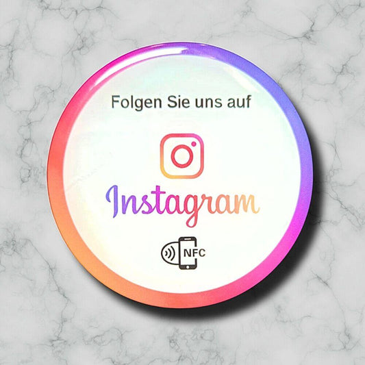 Sammle tägllich neue Instagram Follower für dein Business mit dem NFC Aufkleber von SImpleshop.