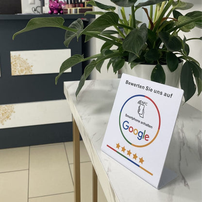 Google NFC-Aufsteller für mehr Bewertungen