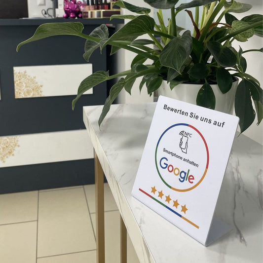 Google NFC-Aufsteller für mehr Bewertungen
