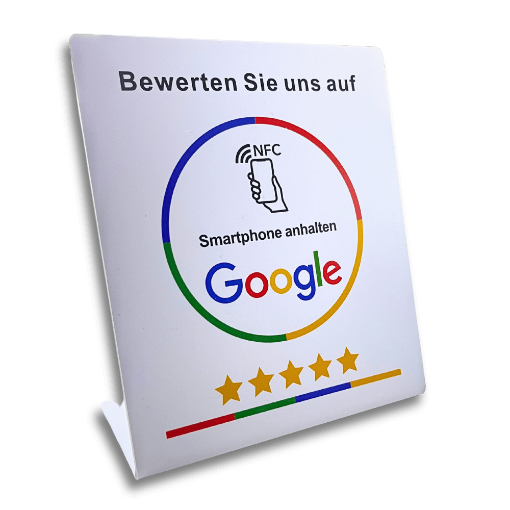 Google NFC-Aufsteller für mehr Bewertungen